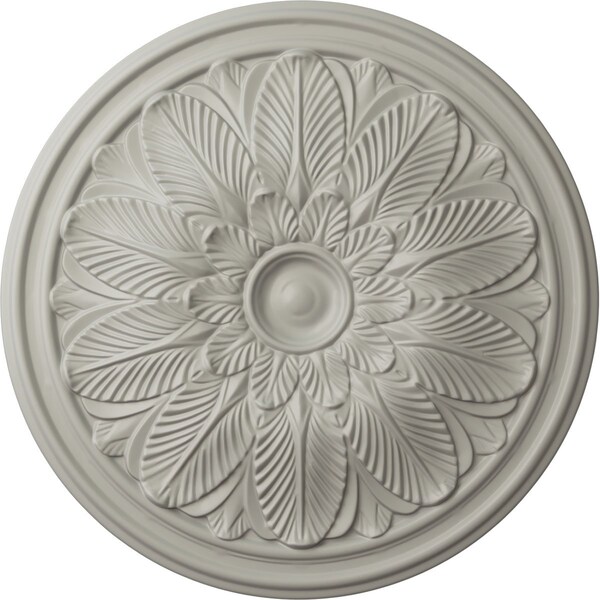 Ekena Millwork Bordeaux Ceiling Medallion (Fits Canopies up to 3 1/4"), 22 5/8"OD x 1 3/4"P, Pot of Cream CM22BOPCF - main